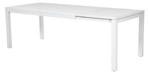 Tavolo Allungabile da Giardino 160/220x90xh76 cm in Alluminio New Boston Bianco