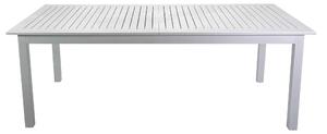 Tavolo Allungabile da Giardino 150/210x89xh75 cm in Alluminio Monterey Bianco