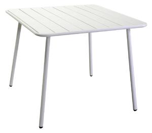 Tavolo da Giardino 80x80xh72 cm in Metallo Rovigo Bianco