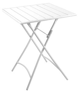 Tavolo da Giardino 60x60xh72 cm in Metallo Rovigo Bianco