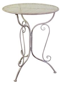 Tavolo da Giardino Ø60xh74 cm in Metallo Ragusa Avorio