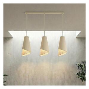 Lampadario a sospensione con cavo MODA 3xE27/15W/230V beige/rattan
