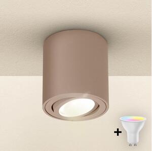 Brilagi - Faretto LED RGBW dimmerabile MIA 1xGU10/4,8W/230V 84x80 mm beige