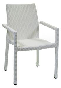 Sedia da Giardino 60x61xh88 cm in Polyrattan Adila Bianco