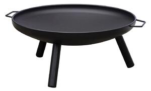 Braciere da Giardino Ø60xH27 cm in Ferro Nero