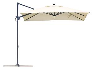Ombrellone Decentrato da Giardino 2,45x2,45m Georgia in Alluminio e Poliestere Ecrù