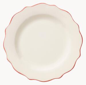 Piatto da colazione dipinto a mano Scalloped