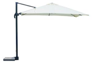 Ombrellone Decentrato da Giardino 3x3m California in Alluminio e Poliestere Ecrù
