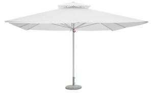 Ombrellone da Giardino 4x4m Palo Ø60 mm in Poliestere Bianco
