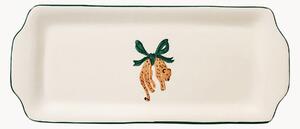 Piatto da portata dipinto a mano Leopard
