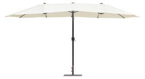 Ombrellone da Giardino Doppio 2,7x4,5m Palo Ø48 mm Antracite e Ecrù
