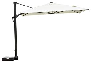 Ombrellone Decentrato da Giardino 3x3m Tennessee in Alluminio e Poliestere Ecrù