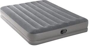 Materasso gonfiabile con pompa integrata - Materasso gonfiabile autonomo - Materassino da campeggio gonfiabile autonomo - Materasso gonfiabile per 2 persone con pompa USB - Grigio