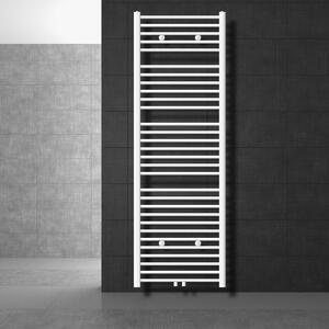 LuxeBath radiatore per bagno Sahara, 600x1800 mm, bianco, diritto con attacco centrale, senza elemento riscaldante
