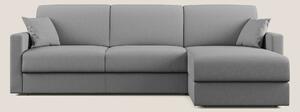 Chris Divano letto angolare 5 posti in tessuto impermeabile T13 grigio
