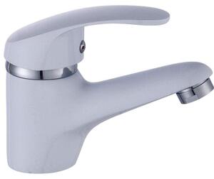 Miscelatore monocomando in Vetroceramica per bagno, con finitura cromata