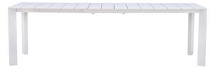 Tavolo Allungabile da Giardino 165/250x90x75 cm Anzio in Alluminio Bianco