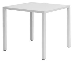Tavolo da Giardino 70x70x75 cm Iseo in Acciaio Bianco