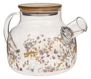 Teiera in vetro 1 l Flowers – Dakls