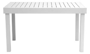 Tavolo Allungabile da Giardino 135/270x90x75 cm Montecatini in Alluminio Bianco