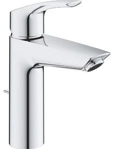 Grohe Eurosmart mitigeur monocommandé pour lavabo, M-Size, saillie 121mm, vidage à tirette, 23322003, 23322003