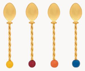 Set di 4 cucchiaini in acciaio inossidabile Torchon