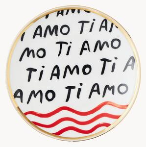 Piatto da dessert fatto a mano Con Amore