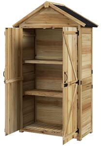 Casetta Box da Giardino per Attrezzi 102x54x177 cm in Legno di Abete