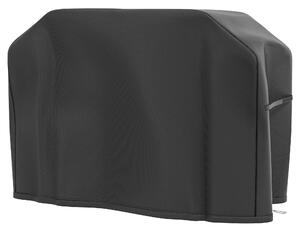 Copertura Barbecue Rettangolare 124x61x91 cm in Tessuto Oxford con Cinghia e Chiusure Nero