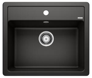Lavello in granito Blanco LEGRA 6 500 x 585 mm nero 526084