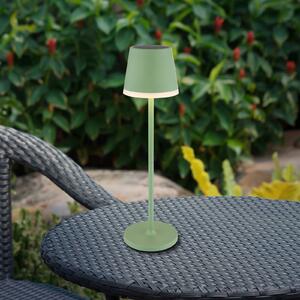 Globo Lampada LED solare in metallo, verde chiaro, altezza 41 cm, IP44