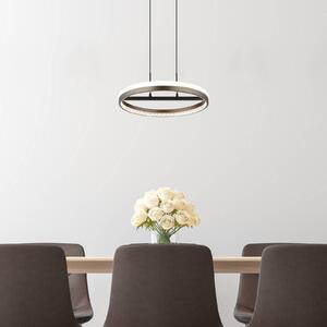 Globo Lampada LED a sospensione Della, Ø 40 cm, grigio scuro, metallo