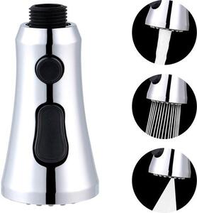 Rubinetto da cucina universale con doccetta a 3 getti, versione G1/2, cromato