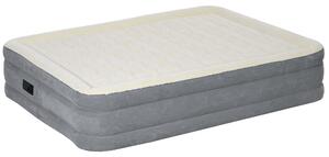 Materasso Gonfiabile Singolo con Pompa di Gonfiaggio Inclusa e Borsa 92x203x46 cm Beige