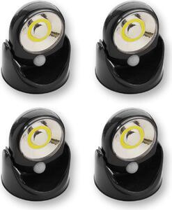 CALICOSY - Set di 4 faretti con sensore di movimento - LED ad alta potenza