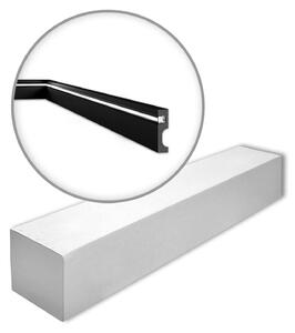 NMC IL11 BLACK-box WALLSTYL Noel Marquet 1 cartone con 13 strisce decorative Modanatura per pavimenti Illuminazione indiretta stile moderno colore nero | 26 m