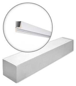NMC IL7 MEMORY-box ARSTYL Noel Marquet 1 cartone con 14 strisce decorative Cornice per soffitto Illuminazione indiretta stile moderno colore bianco | 28 m