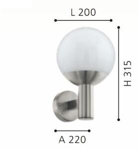 Eglo 900265 - Lampada da esterno LED RGB Dimmerabile E27/9W/230V 2700-6500K IP44