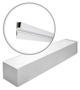NMC IL9 MEMORY-box ARSTYL Noel Marquet 1 cartone con 8 strisce decorative Cornice per soffitto Illuminazione indiretta stile moderno colore bianco | 16 m