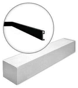 NMC IL10 BLACK-box WALLSTYL Noel Marquet 1 cartone con 14 strisce decorative Modanatura per pavimenti Illuminazione indiretta stile moderno colore nero | 28 m