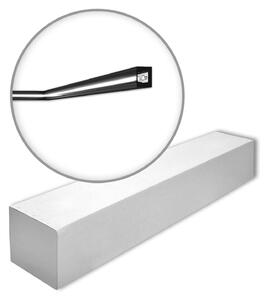 NMC IL12 BLACK-box WALLSTYL Noel Marquet 1 cartone con 30 strisce decorative Cornice per soffitto Illuminazione indiretta stile moderno colore nero | 60 m