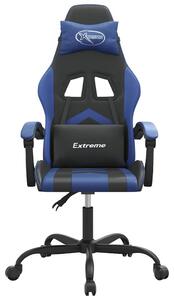 VidaXL Sedia da gioco in ecopelle nera e blu