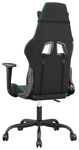 Sedia da gioco vidaXL con funzione massaggiante in Pelle finta nera e verde