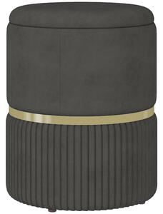 Pouf Contenitore 120 kg max 36x36x44 cm per Soggiorno Ingresso e Camera in Poliestere