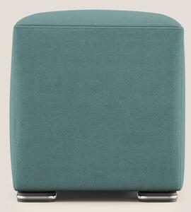 Cube pouf in tessuto morbido impermeabile T02 petrolio