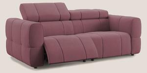 Giotto Divano modulare con opzione relax elettrico in microfibra effet