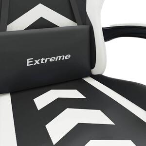 VidaXL Sedia da gioco in ecopelle bianca e nera