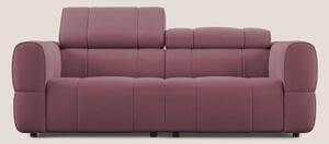 Giotto Divano modulare con opzione relax elettrico in microfibra effet