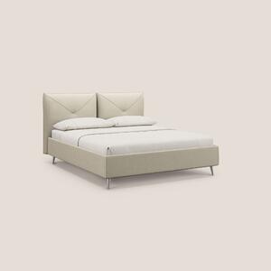 Adone letto imbottito contenitore a doppia pannellatura in bouclet imp