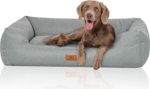 Cuccia per cani Emma in velluto in colori pastello XL benzina